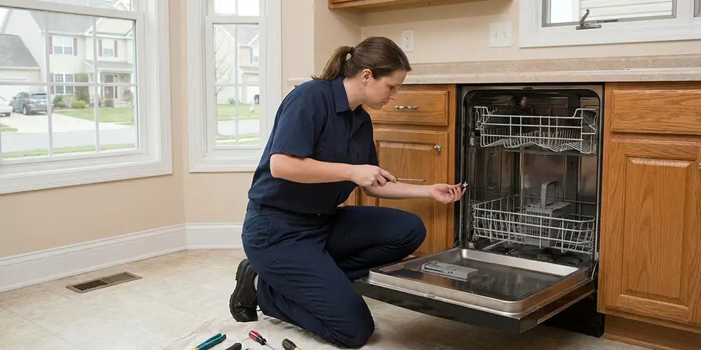 Dishwasher Latch Replacement in Quincy, MA