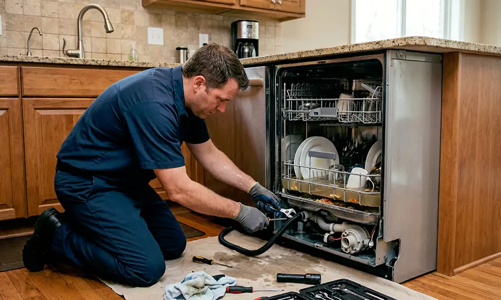 Dishwasher Not Draining Repair in Quincy, MA
