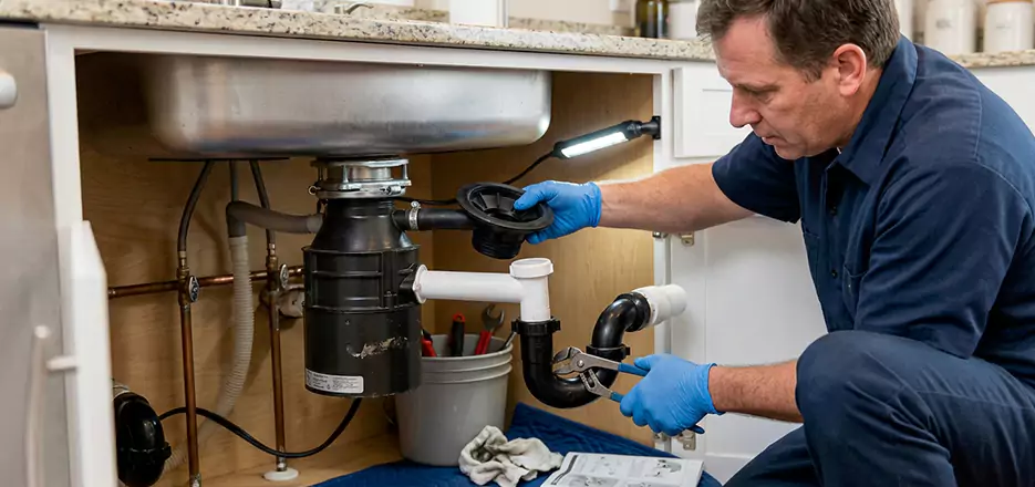 Garbage Disposal Splash Guard and Trap Installation in Quincy